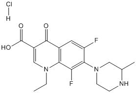 Lomefloxacin hydrochloride