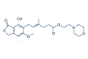 Mycophenolate mofetil chemical structure