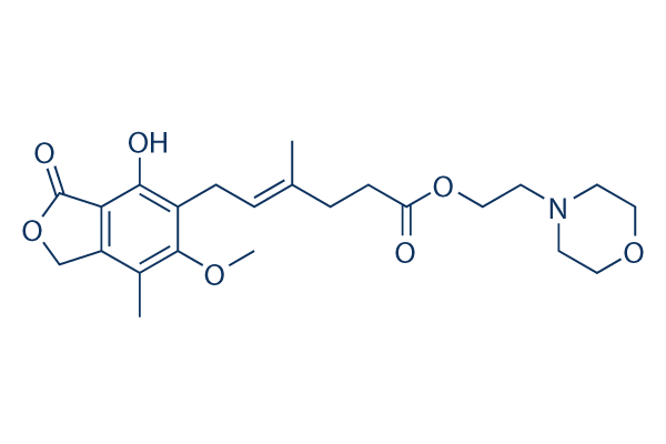 Mycophenolate mofetil chemical structure