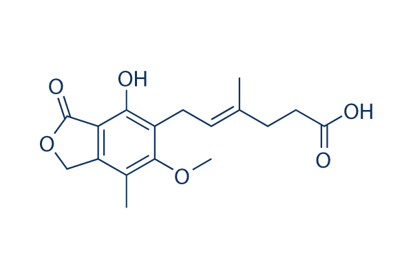 Mycophenolic acid chemical structure