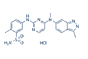 Pazopanib HCl chemical structure