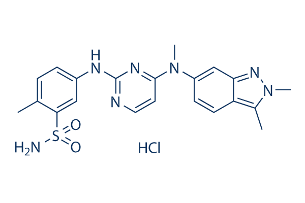Pazopanib HCl chemical structure