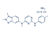 Pazopanib chemical structure