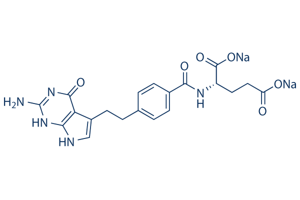 Pemetrexed disodium chemical structure