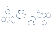 Pitavastatin calcium chemical structure