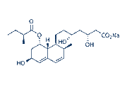 Pravastatin sodium chemical structure