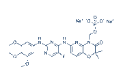 Fostamatinib (R788) disodium chemical structure