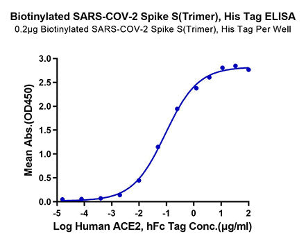 Biotinylated Recombinant SARS-COV-2 Spike S1+S2 ECD (S-ECD) Trimer Protein