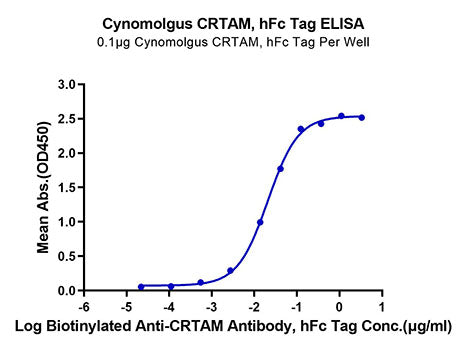 Recombinant Cynomolgus CRTAM/CD355 Protein