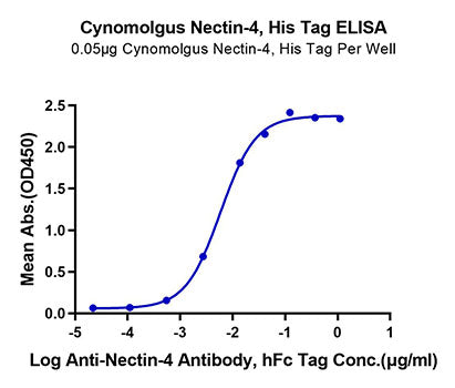 Recombinant Cynomolgus Nectin-4/PVRL4 Protein