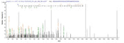 Based on the SEQUEST from database of E.coli host and target protein, the LC-MS/MS Analysis result of RPC26240 could indicate that this peptide derived from E.coli-expressed Mus musculus (Mouse) Bgn.