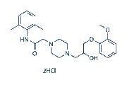 Ranolazine 2HCl chemical structure