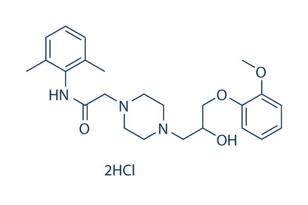 Ranolazine 2HCl chemical structure