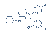 Rimonabant (SR141716) chemical structure