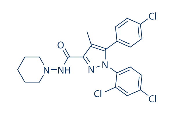 Rimonabant (SR141716) chemical structure