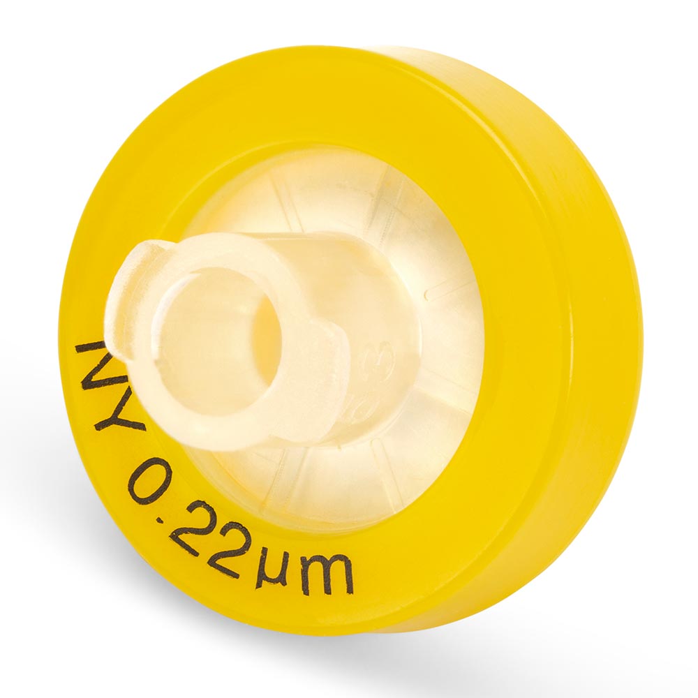 Syringe Filter, Nylon Membrane, 0.22־¼m Porosity, 13mm Diameter, PP Housing, Non-sterile, Bulk Packed