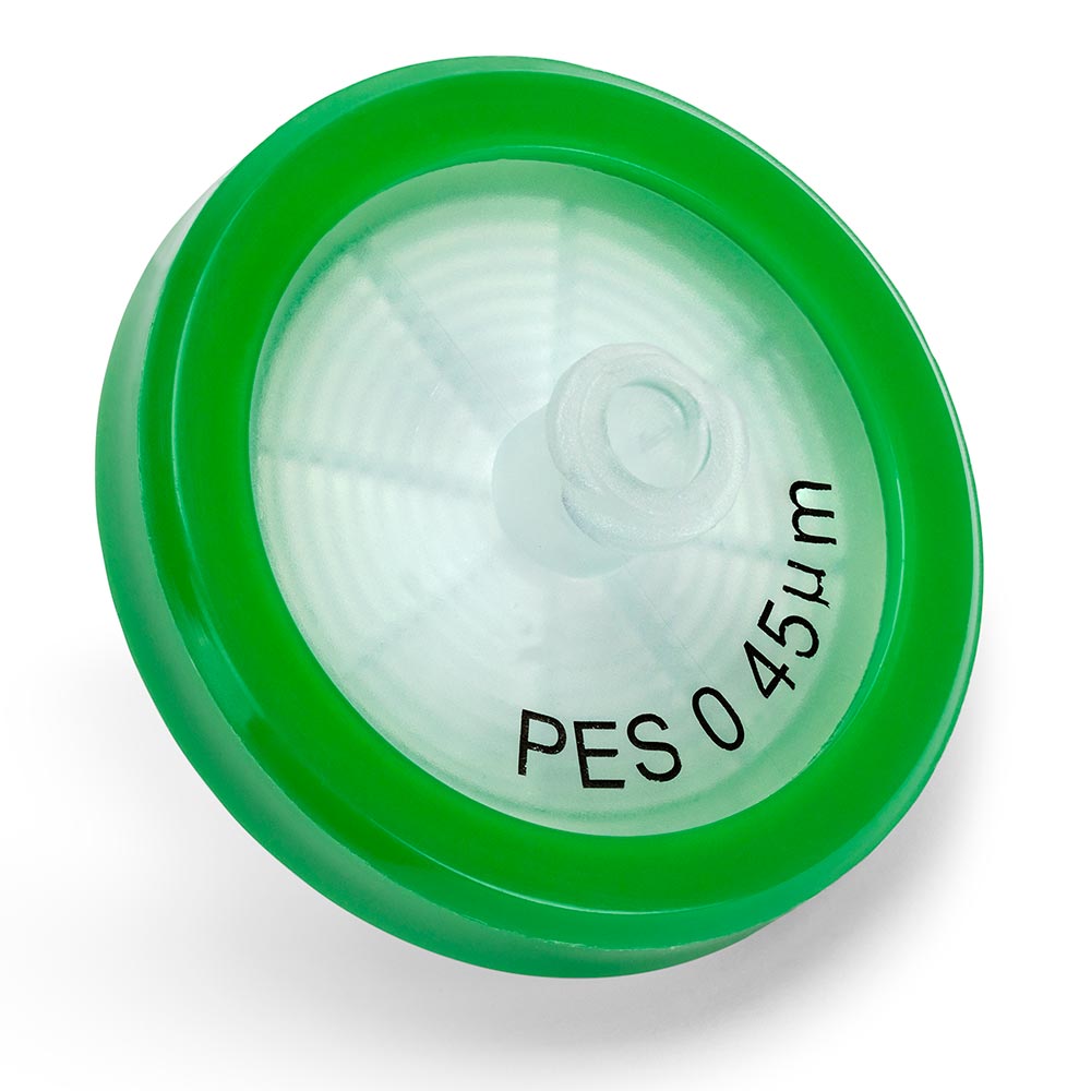 Syringe Filter, PES Membrane, 0.45־¼m Porosity, 30mm Diameter, PP Housing, Non-sterile, Bulk Packed
