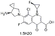 Sitafloxacin Hydrate chemical structure