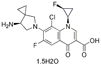 Sitafloxacin Hydrate chemical structure