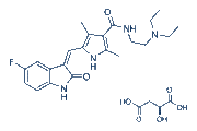 Sunitinib malate chemical structure