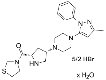 Teneligliptin hydrobromide hydrate