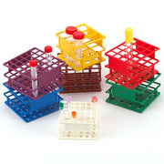 Wireless Tube Rack, 30mm, Half Size: 9-Place, Nylon, Yellow