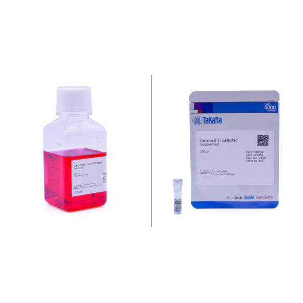 Cellartis 2i mES/iPSC Culture Medium: maintenance of germline-competent mouse ES and iPS cells - Stem cell research - Takara