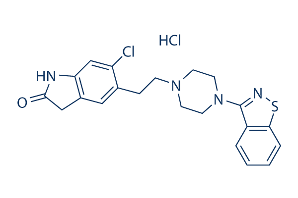 Ziprasidone HCl chemical structure