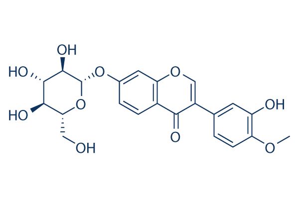 Calycosin-7-O-beta-D-glucoside chemical structure