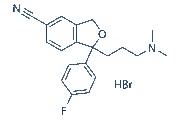 Citalopram HBr chemical structure