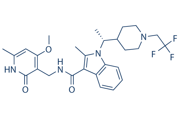 Lirametostat (CPI-1205) chemical structure