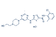 Dasatinib hydrochloride chemical structure