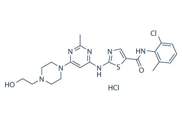 Dasatinib hydrochloride chemical structure