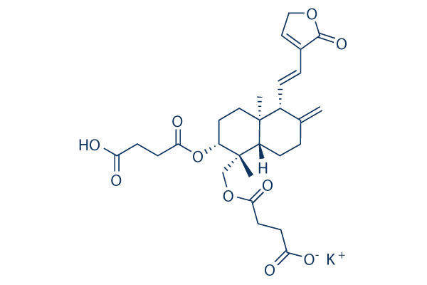 Dehydroandrographolide Succinate Potasium Salt chemical structure