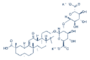 Dipotassium glycyrrhizinate chemical structure