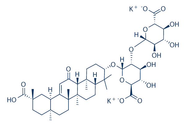 Dipotassium glycyrrhizinate chemical structure