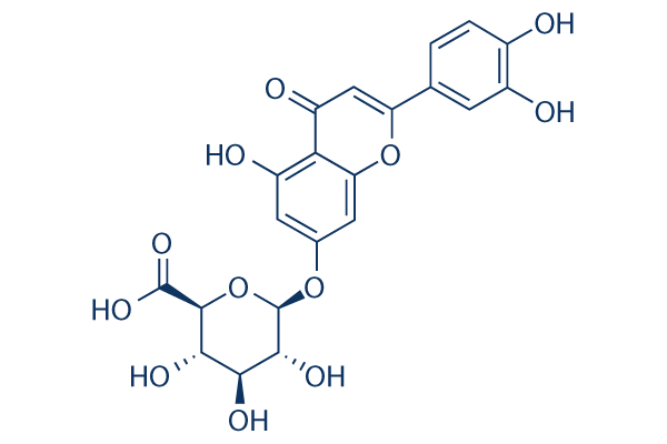 Luteolin-7-O-glucuronide chemical structure