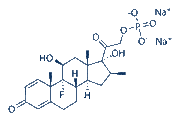 Betamethasone sodium phosphate chemical structure
