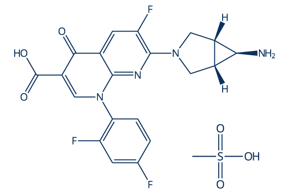Trovafloxacin Mesylate chemical structure