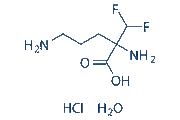 Eflornithine (DFMO) hydrochloride hydrate chemical structure