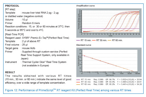 PrimeScript RT Reagent Kit (Perfect Real Time)—generate cDNA for real-time PCR - Real-time PCR - Takara Bio