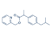 Ibuprofen piconol chemical structure