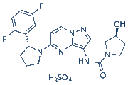 Larotrectinib sulfate chemical structure