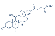 Methylprednisolone sodium succinate chemical structure