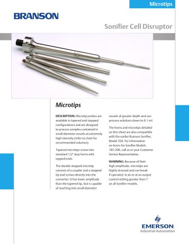 Branson Tapered Microtip 3/16 in