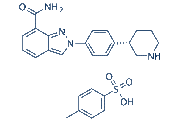 Niraparib tosylate chemical structure