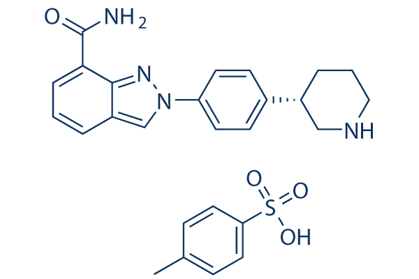 Niraparib tosylate chemical structure
