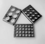 Glass Bottom Plate, Adhesive 12-well, 5 pack