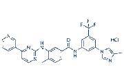 Nilotinib hydrochloride chemical structure