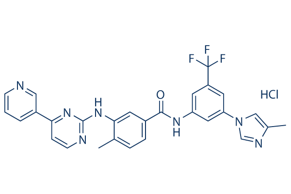 Nilotinib hydrochloride chemical structure